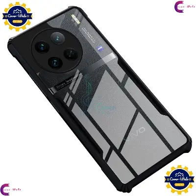 Picture of Transparent Back Clear Cover case + Xundd Protective Cover + Silicone Back Cover With Camera Protection Specially Designed For Vivo X90 PRO 5G Back Cover.