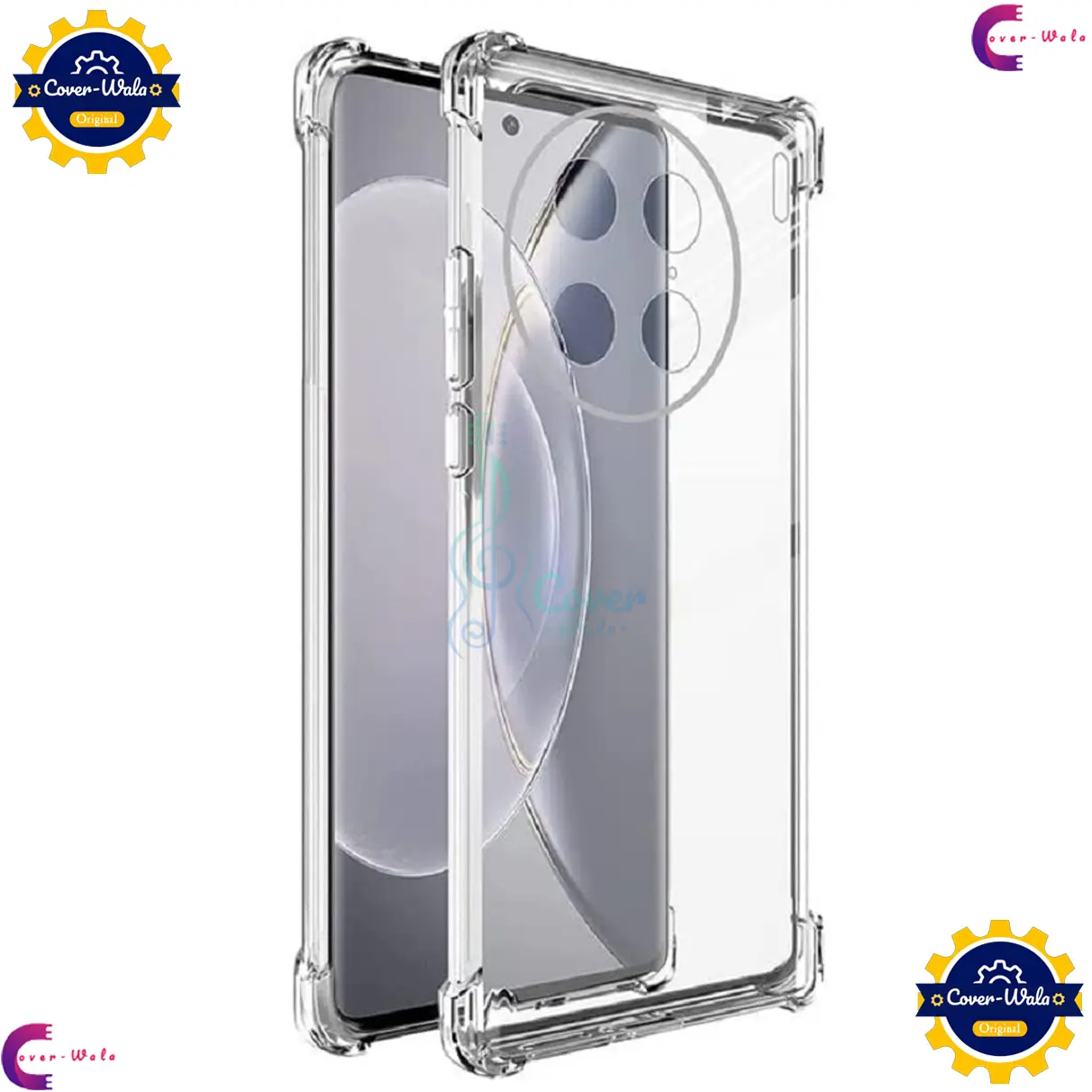 Picture of Transparent Back Clear Cover case + Xundd Protective Cover + Silicone Back Cover With Camera Protection Specially Designed For Vivo X90 PRO 5G Back Cover.