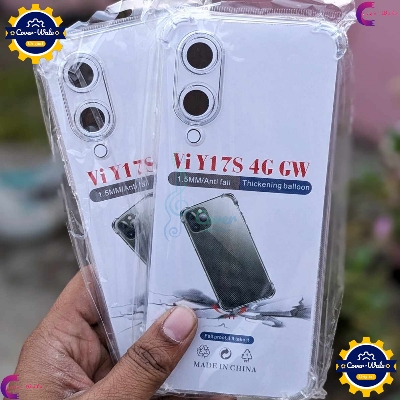 Picture of Transparent Back Clear Cover case + Xundd Protective Cover + Silicone Back Cover With Camera Protection Specially Designed For Vivo Y17s / Vivo Y28s Back Cover.