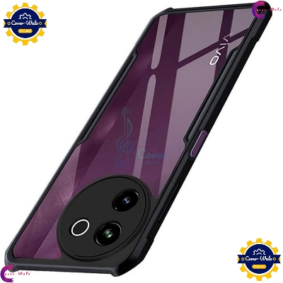 Picture of Transparent Back Clear Cover case + Xundd Protective Cover + Silicone Back Cover With Camera Protection Specially Designed For Vivo V30e 5G Back Cover.