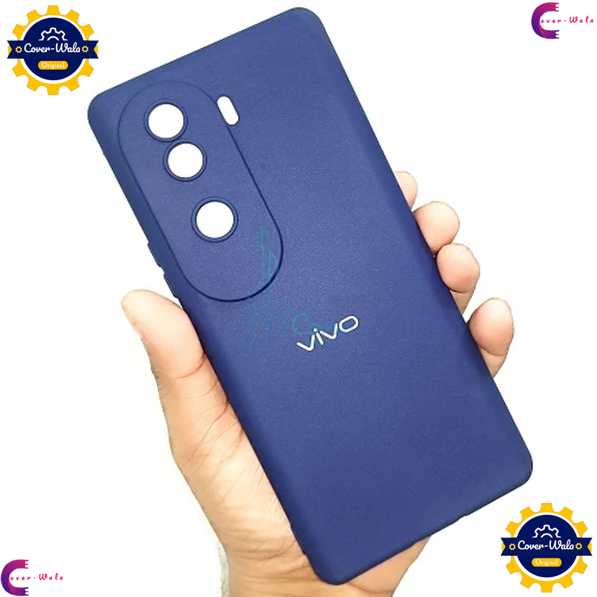 Picture of Transparent Back Clear Cover case + Xundd Protective Cover + Silicone Back Cover With Camera Protection Specially Designed For Vivo V40E 5G / iQOO Z9s 5G Back Cover.