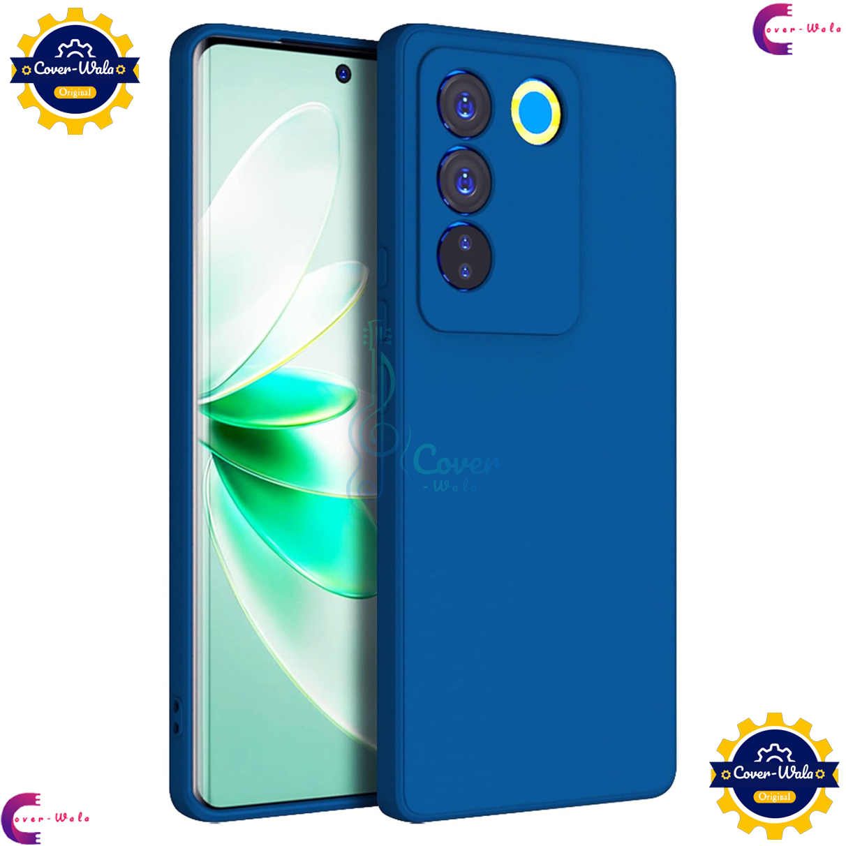 Picture of Transparent Back Clear Cover case + Xundd Protective Cover + Silicone Back Cover With Camera Protection Specially Designed For Vivo V27 5G / Vivo V27 Pro 5G Back Cover.
