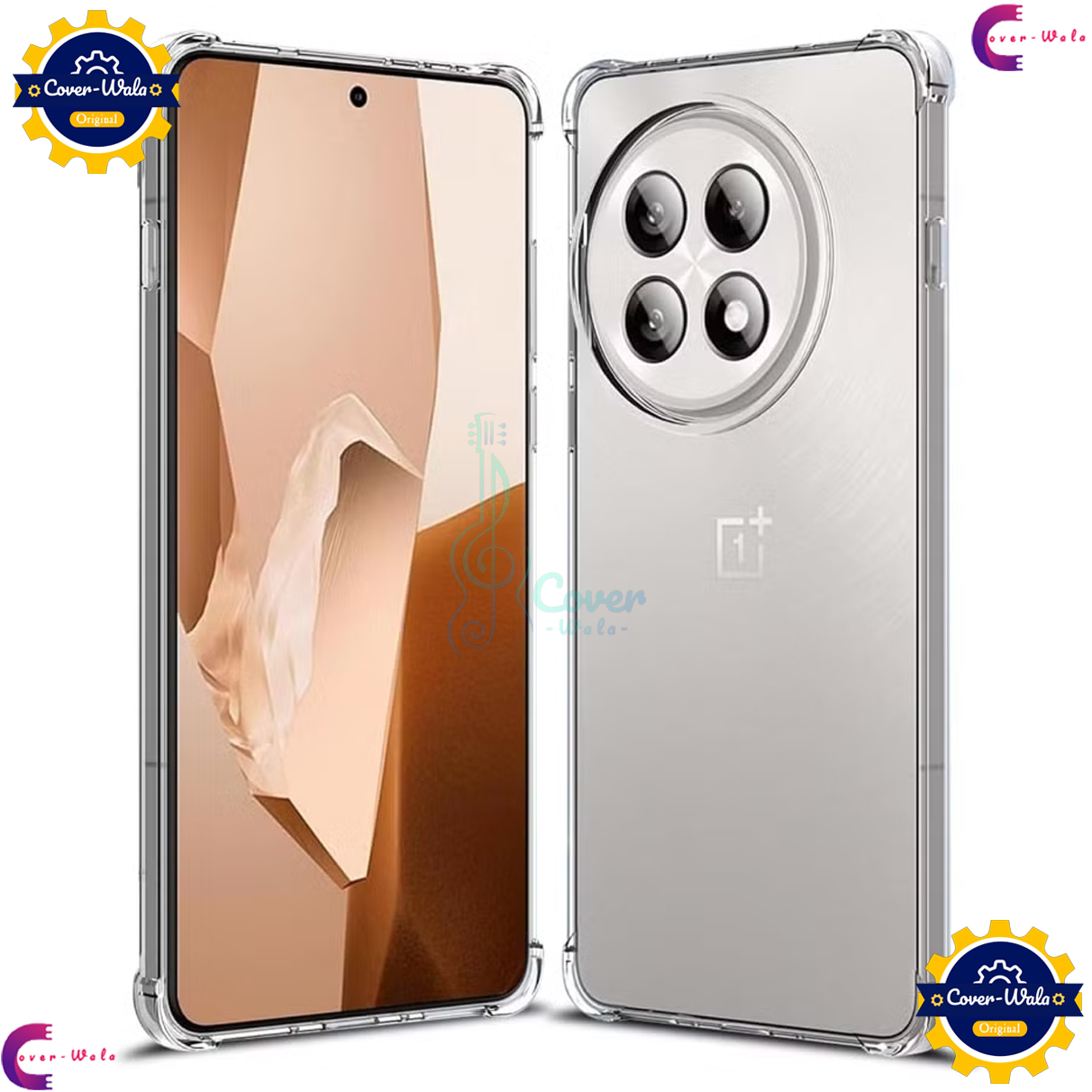 Picture of Transparent Back Clear Cover case + Xundd Protective Cover + Silicone Back Cover With Camera Protection Specially Designed For OnePlus Ace 5 / OnePlus Ace 5 Pro / OnePlus 13R / 1+13R Back Cover.