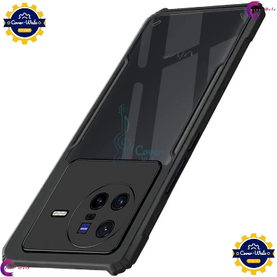 Picture of Transparent Back Clear Cover case + Xundd Protective Cover + Silicone Back Cover With Camera Protection Specially Designed For Vivo X80 5G Back Cover.