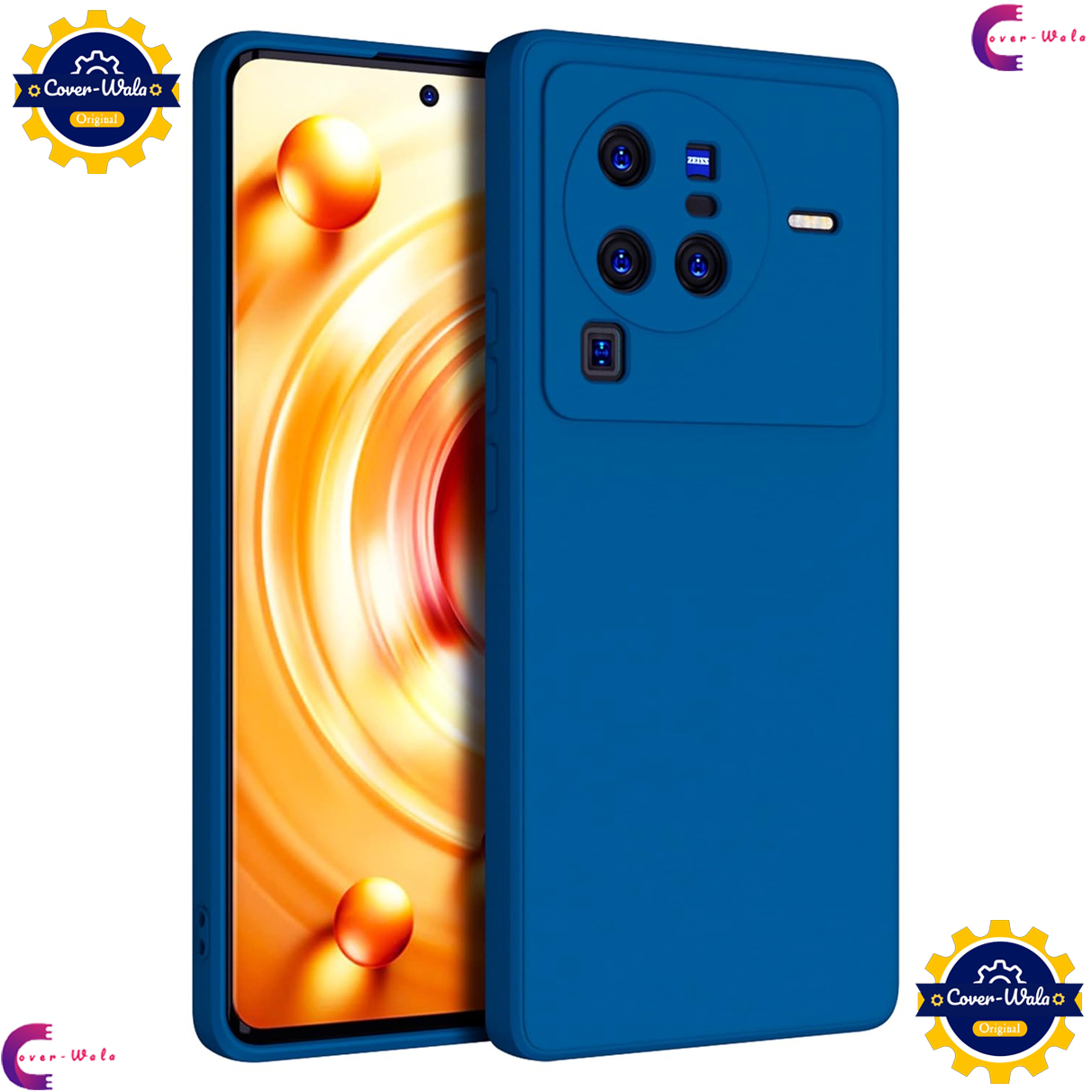 Picture of Transparent Back Clear Cover case + Xundd Protective Cover + Silicone Back Cover With Camera Protection Specially Designed For Vivo X80 Pro 5G Back Cover.