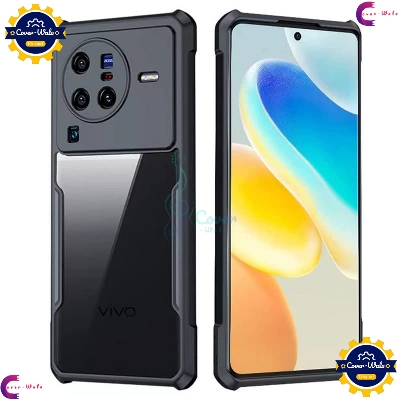 Picture of Transparent Back Clear Cover case + Xundd Protective Cover + Silicone Back Cover With Camera Protection Specially Designed For Vivo X80 Pro 5G Back Cover.