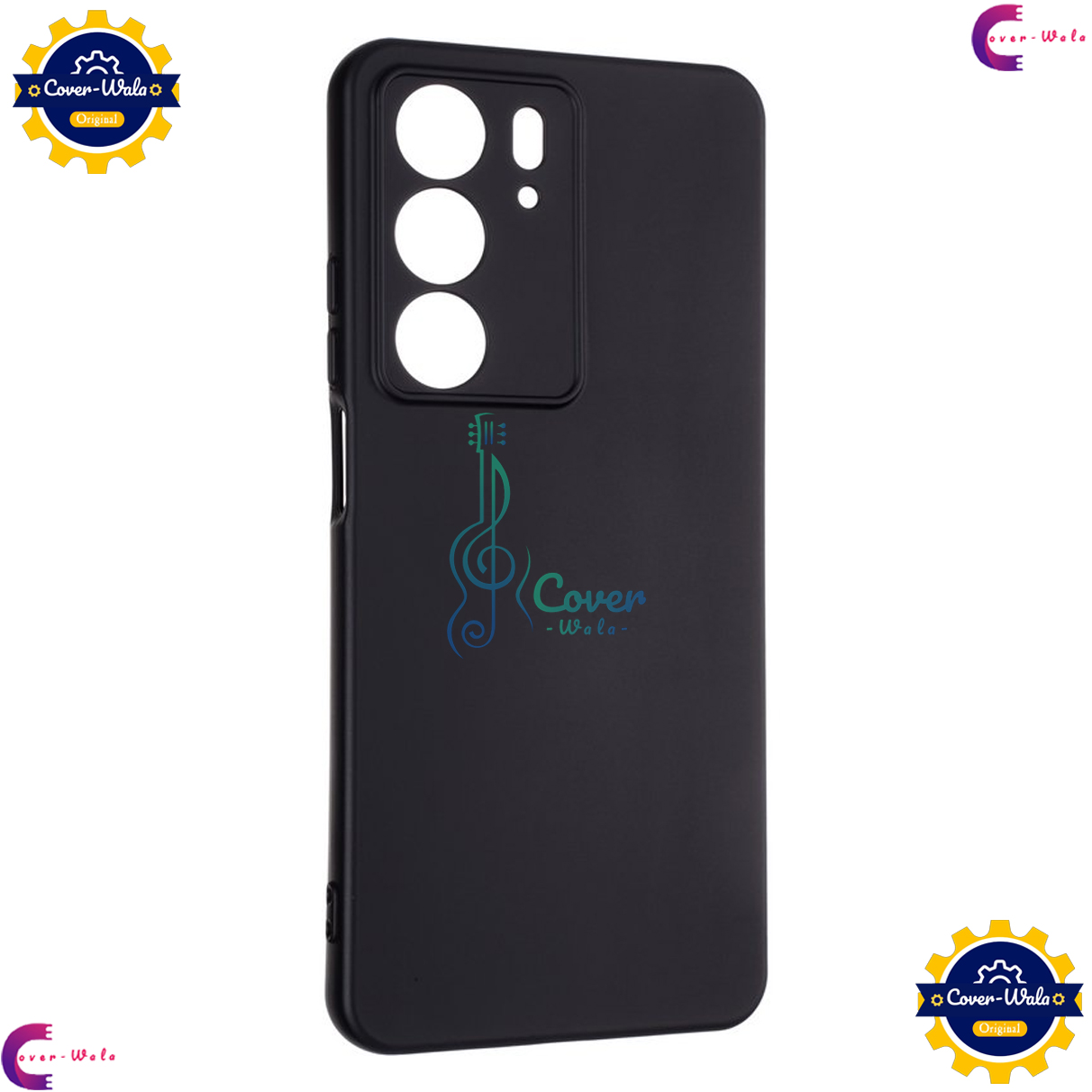 Picture of Transparent Back Clear Cover case + Xundd Protective Cover + Silicone Back Cover With Camera Protection Specially Designed For Realme C75 4G Back Cover.