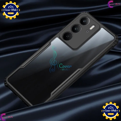 Picture of Transparent Back Clear Cover case + Xundd Protective Cover + Silicone Back Cover With Camera Protection Specially Designed For Realme C75 4G Back Cover.