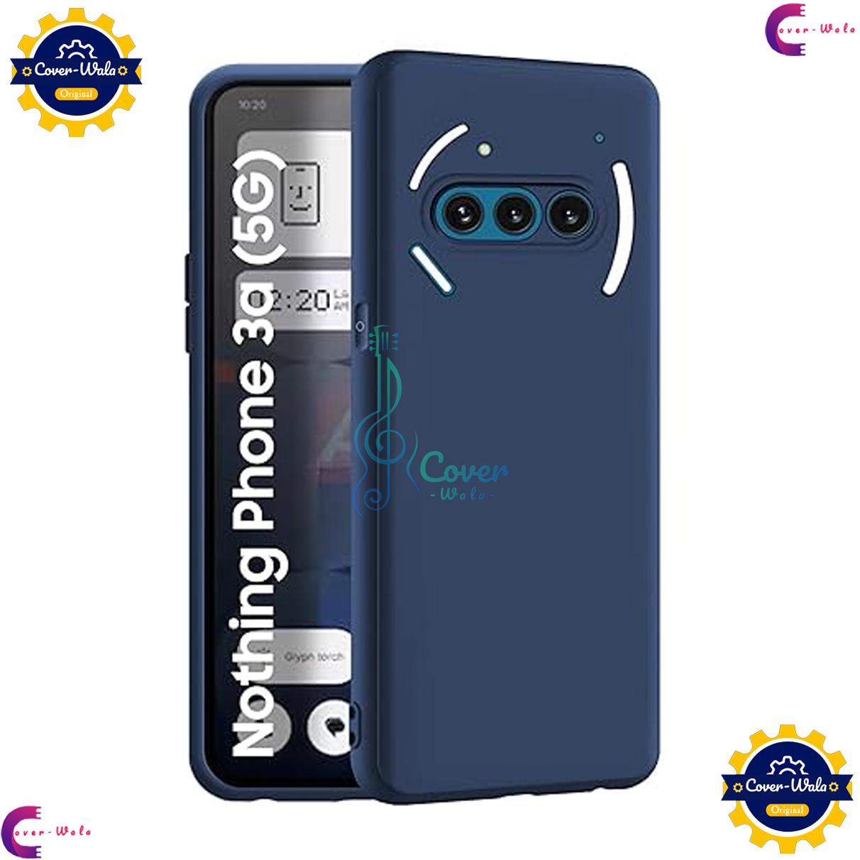 Picture of Transparent Back Clear Cover case + Xundd Protective Cover + Silicone Back Cover With Camera Protection Specially Designed For Nothing Phone 3a 5G Back Cover.