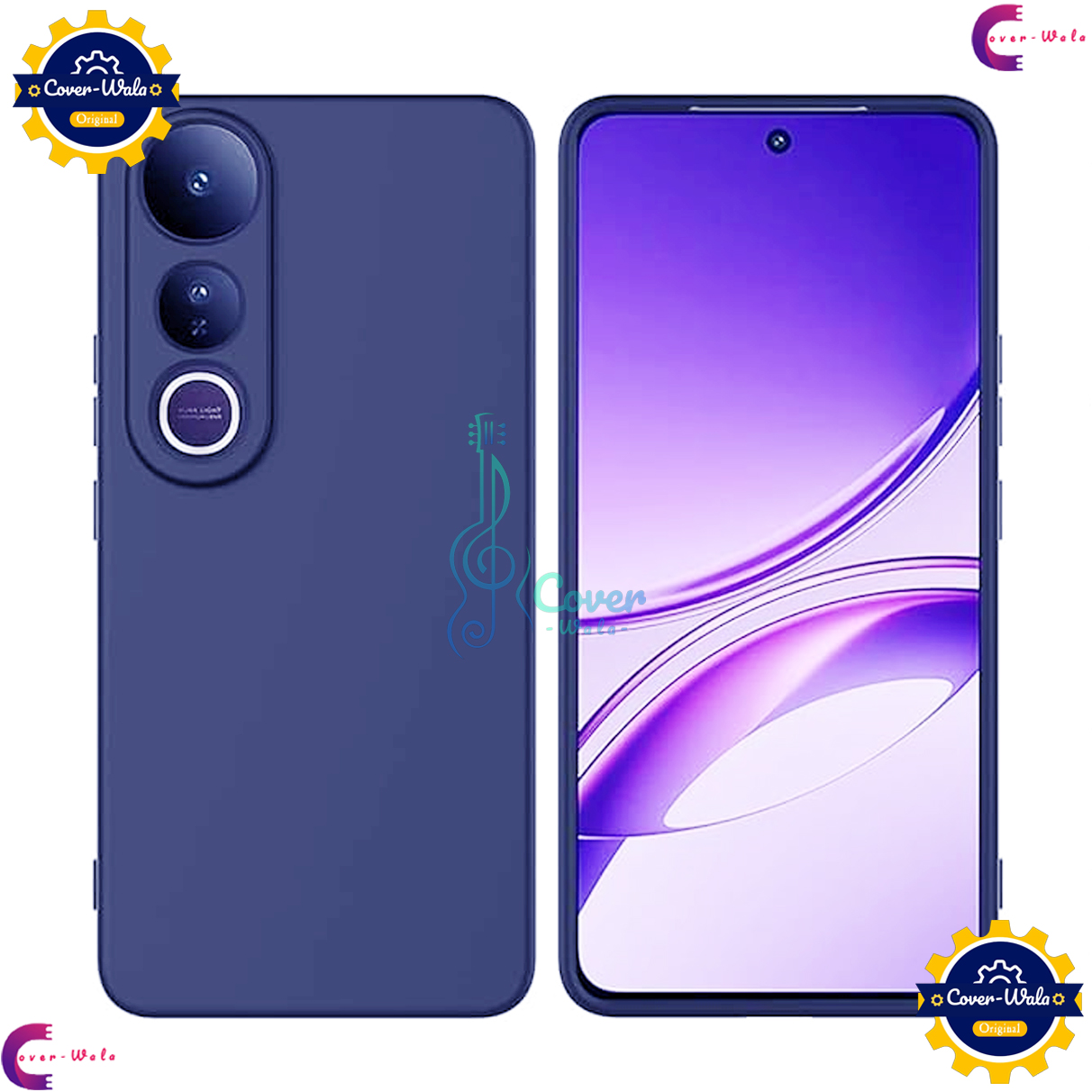 Picture of Transparent Back Clear Cover case + Xundd Protective Cover + Silicone Back Cover With Camera Protection Specially Designed For VIVO V50 Lite 5G Back Cover.