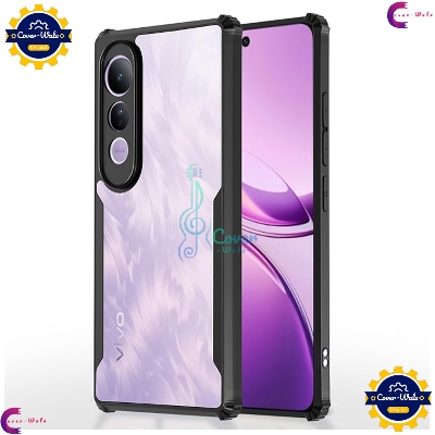 Picture of Transparent Back Clear Cover case + Xundd Protective Cover + Silicone Back Cover With Camera Protection Specially Designed For VIVO V50 Lite 5G Back Cover.