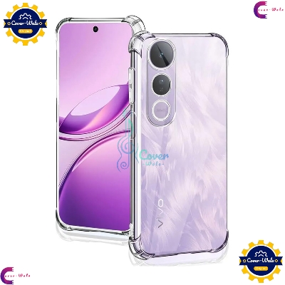 Picture of Transparent Back Clear Cover case + Xundd Protective Cover + Silicone Back Cover With Camera Protection Specially Designed For VIVO V50 Lite 5G Back Cover.