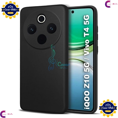 Picture of Transparent Back Clear Cover case + Xundd Protective Cover + Silicone Back Cover With Camera Protection Specially Designed For iQOO Z10 / Vivo T4 5G Back Cover.