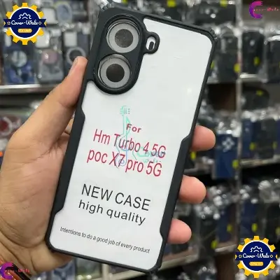 Picture of Xundd Back Cover for Xiaomi Redmi Turbo 4 5G / Poco X7 Pro 5G Transparent Hybrid Hard PC Back Bumper