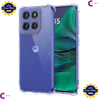 Picture of Transparent Back Clear Cover case + Xundd Protective Cover + Silicone Back Cover With Camera Protection Specially Designed For Motorola Moto Edge 60 Pro 5G Back Cover.