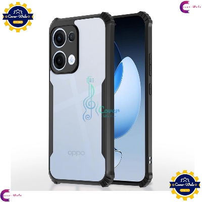 Picture of Transparent Back Clear Cover case + Xundd Protective Cover + Silicone Back Cover With Camera Protection Specially Designed For OPPO Reno 13 5G Back Cover.