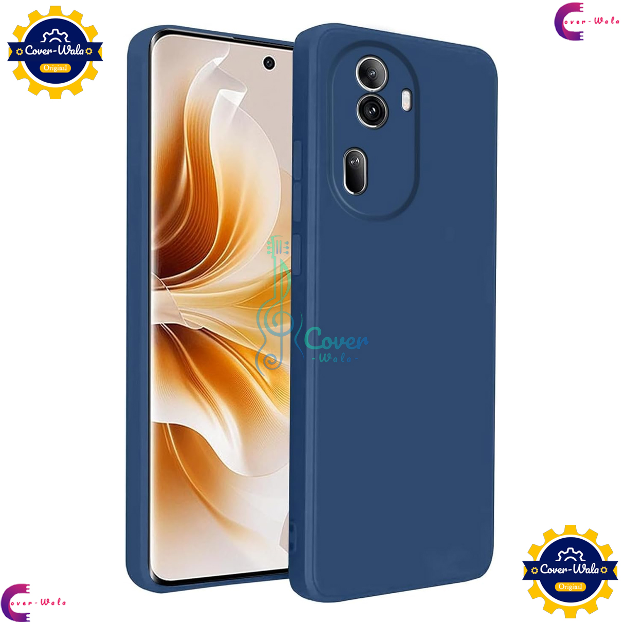 Picture of Transparent Back Clear Cover case + Xundd Protective Cover + Silicone Back Cover With Camera Protection Specially Designed For Oppo Reno11 Pro 5G Back Cover.
