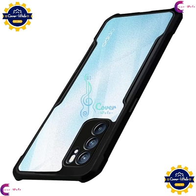 Picture of Transparent Back Clear Cover case + Xundd Protective Cover + Silicone Back Cover With Camera Protection Specially Designed For Oppo Reno12 5G Back Cover.