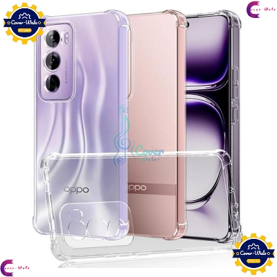 Picture of Transparent Back Clear Cover case + Xundd Protective Cover + Silicone Back Cover With Camera Protection Specially Designed For Oppo Reno12 5G Back Cover.