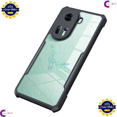 Picture of Transparent Back Clear Cover case + Xundd Protective Cover + Silicone Back Cover With Camera Protection Specially Designed For Oppo Reno11 5G Back Cover.