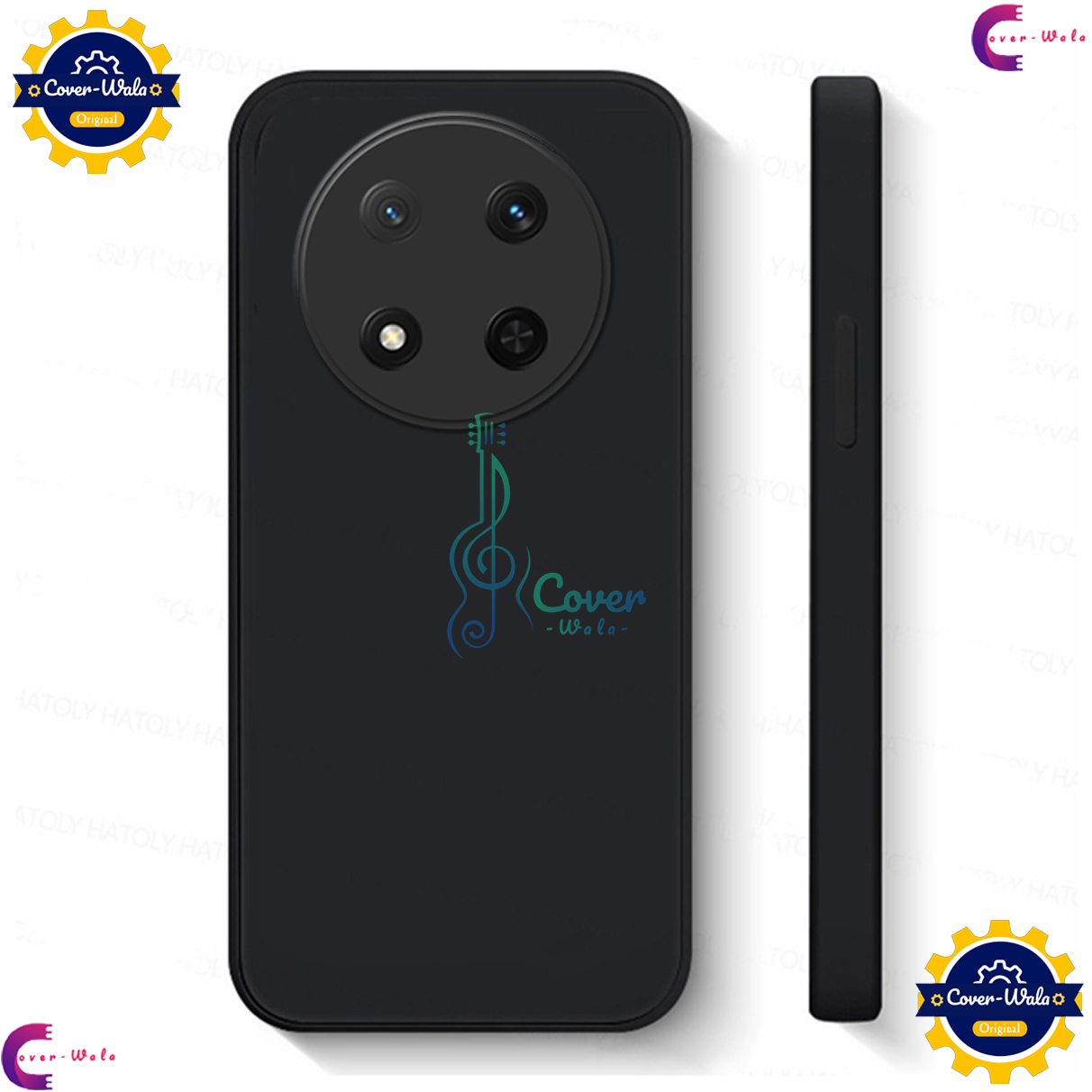 Picture of Transparent Back Clear Cover case + Xundd Protective Cover + Silicone Back Cover With Camera Protection Specially Designed For Honor X9c 5G Back Cover.