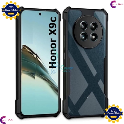 Picture of Transparent Back Clear Cover case + Xundd Protective Cover + Silicone Back Cover With Camera Protection Specially Designed For Honor X9c 5G Back Cover.