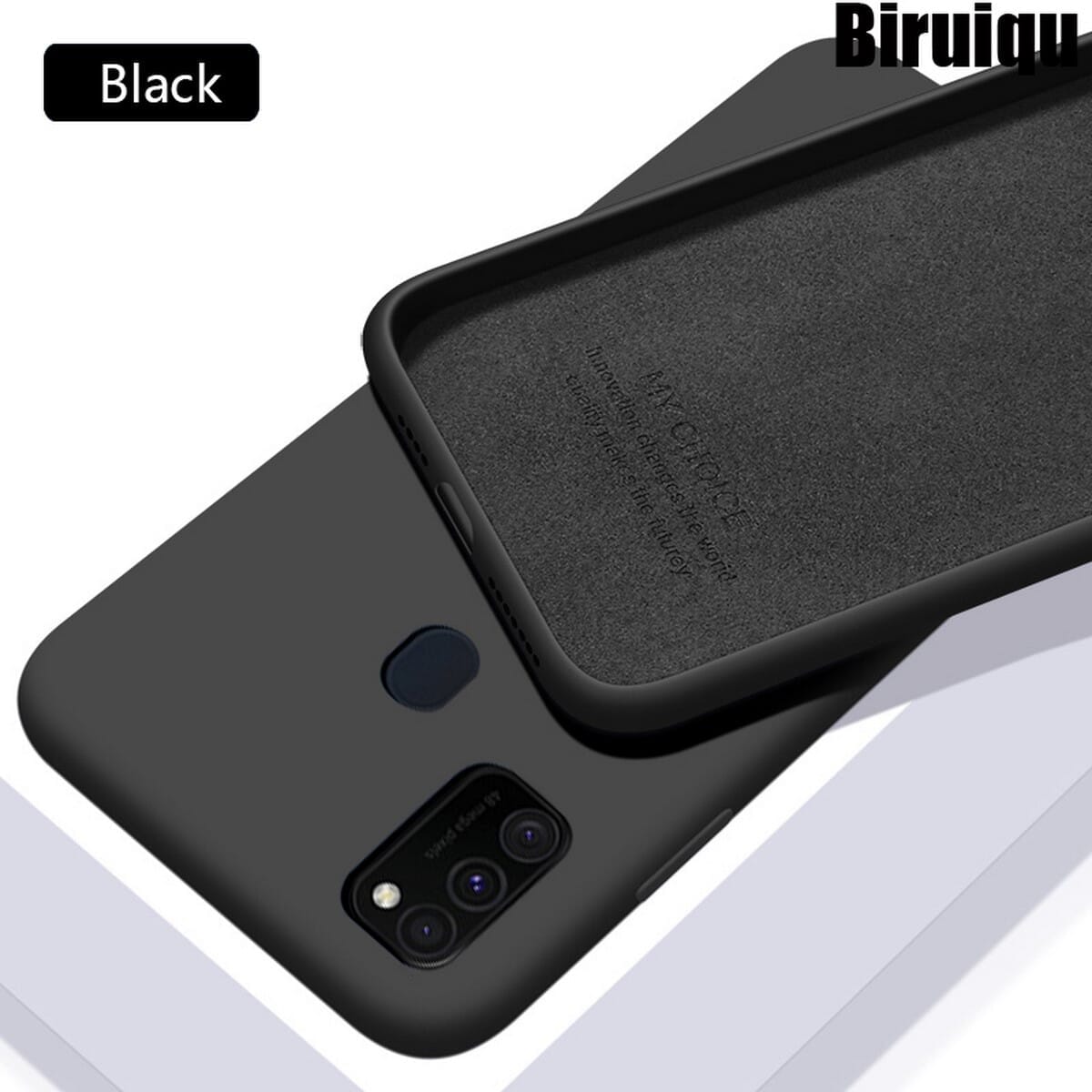 Picture of Samsung Galaxy M21 / Samsung Galaxy M30S Premium Silicone Case Black Soft Tpu Ultra-Thin Flexible Protective Mobile Phone Back Cover - Phone Back Cover