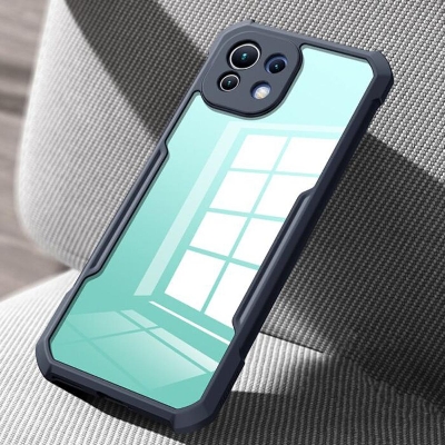 Picture of For Xiaomi Mi 11 Lite Edge-Reinforced Shockproof Cushion Back Clear Hybrid Transparent Hard Cover Casing