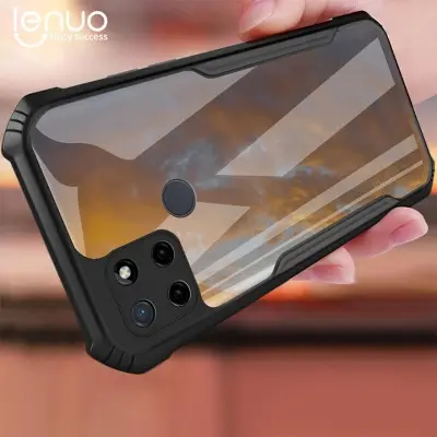 Picture of For Realme C21 Phone Case Shockproof Transparent Bumper Airbag Phone Cover Case