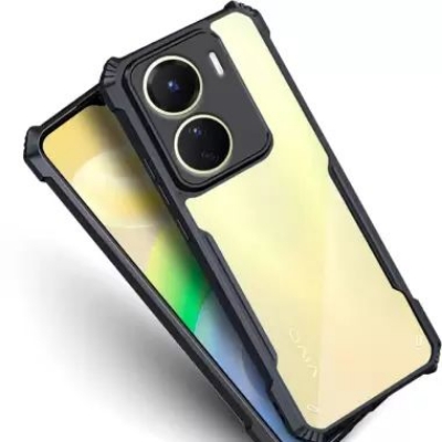 Picture of For Vivo Y02s/Y16 Edge-Reinforced Shockproof Cushion Back Clear Hybrid Transparent Hard Cover Casing (Back Case Cover For Smartphone)