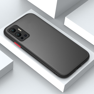 Picture of For Infinix Hot 12 Back Cover Personality Frosted Translucent Rigid Phone Case Full Lens Protective Case - Phone Back Cover