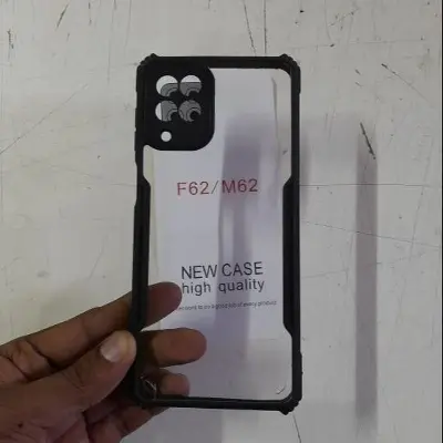 Picture of Samsung Galaxy M62/ F62 - Premium Quality Casing Edge Reinforced Shockproof Cushion Back Clear Hybrid Transparent Hard Cover Phone Case