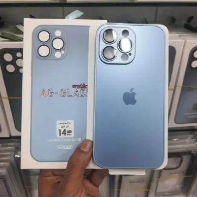 Picture of For iPhone 14 Pro AG Frosted Glass Lens Film Protective Case - Phone - Phone Back Cover
