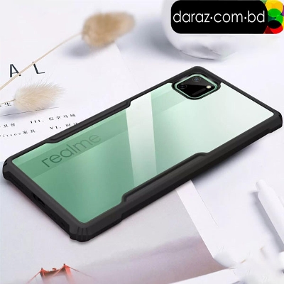 Picture of For Realme C11 2020 Shockproof TPU Bumper Clear Acrylic Mobile Phone Case For Realme C11 2020 Back Cover