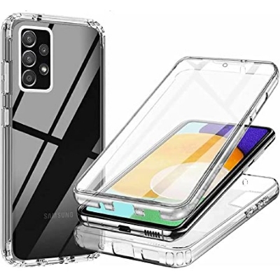 Picture of Samsung Galaxy A52 Case Crystal Clear Shockproof Bumper Protective Phone Back Cover Transparent Pure Rubber Silicone Case