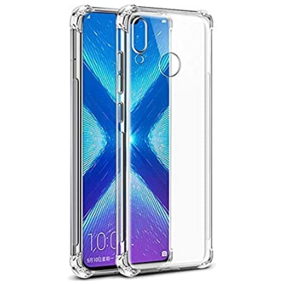 Picture of For honor 8x Premium Silicone Case Crystal Clear Soft TPU Ultra-Thin Transparent Flexible Protective Mobile Phone Back Cover