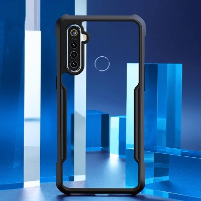 Picture of For Realme 5i / Realme 6i / Realme C3 Edge-Reinforced Shockproof Cushion Back Clear Hybrid Transparent Hard Cover - Phone - Camera