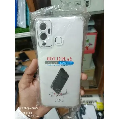 Picture of Infinix Hot 12 Play Clear Cover Soft Thin Anti-Scratches Crystal Case(Transparent)