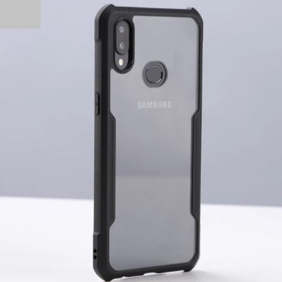 Picture of For Samsung Galaxy A20S Shockproof TPU Bumper Hard Clear Acrylic Mobile Phone Case For Samsung A20S Back Cover - Phone - Camera