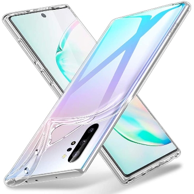Picture of For Samsung Galaxy Note10 Plus (SM-N975) Airbag Case TPU Silicone Clear Bumper Soft Transparent Phone Back Cover