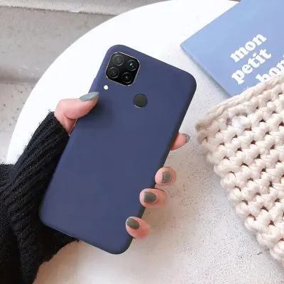 Picture of For realme c15 silicon fashion case mobile back cover