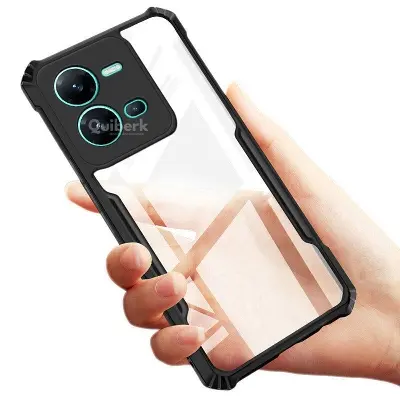 Picture of for Vivo V25 5G / Vivo V25e Case Edge-Reinforced Shockproof Hard Transparent Phone Cover