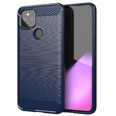 Picture of For Google Pixel 5 XL Back Cover Coque Shockproof Protective Carbon Fiber Bumper Phone Case