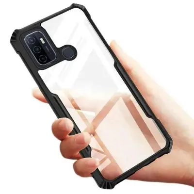 Picture of For Infinix Hot 9 Play X680 Xundd Back Cover Reinforced Shockproof Cushion Back Clear Hybrid Transparent Hard Cover