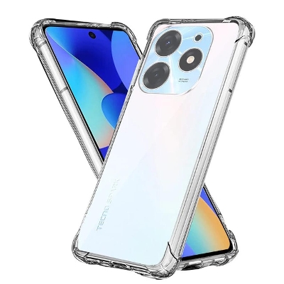 Picture of For Tecno Spark 10 Pro - IMPT Premium Silicone Case Crystal Clear Soft TPU Ultra-Thin Transparent Flexible Protective Mobile Phone Back Cover