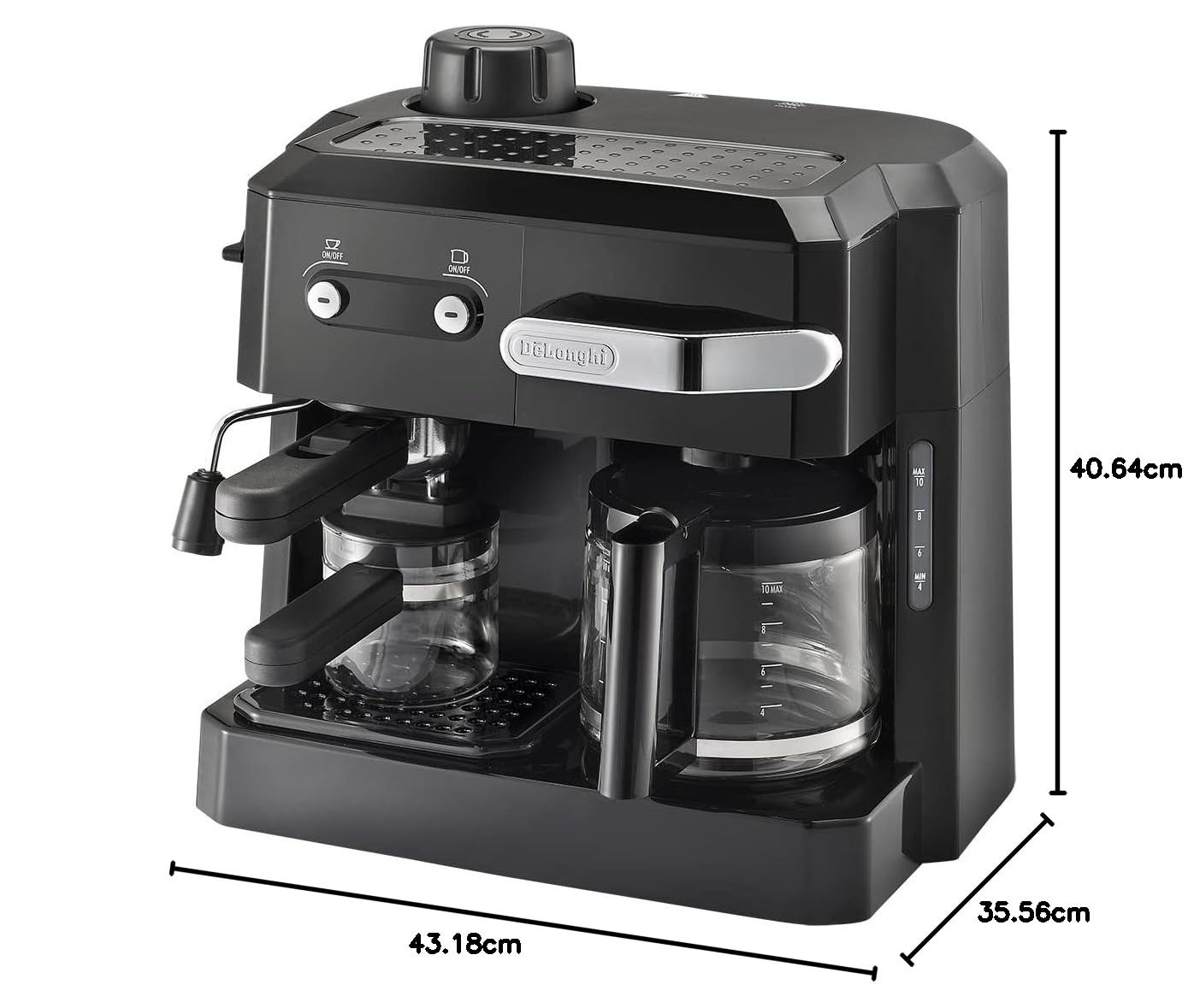 Picture of DELONGHI BCO 320 Combi Pump Espresso & Drip Coffee Maker (Black, 1700W)