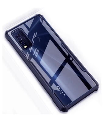 Picture of For Vivo Y / Vivo Y50 Edge-Reinforced Shockproof Cushion Back Clear Hybrid Transparent Hard Cover Casing