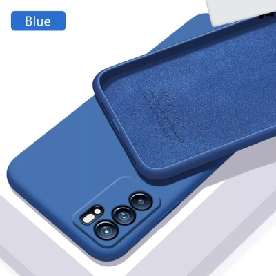 Picture of For OPPO Reno6 4G Liquid Silicone Soft Gel Rubber Shockproof Cover For OPPO RENO 6 Phone Case