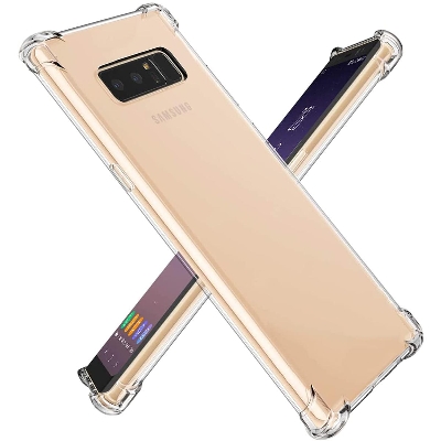 Picture of Samsung Galaxy Note 8 Clear Case Soft Silicone Shockproof Bumper Transparent Premium Shell Back Cover