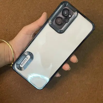 Picture of For Realme 9i Logo View with Camera Lens Protector Soft Slim CD Back Cover For Realme 9i Phone Case